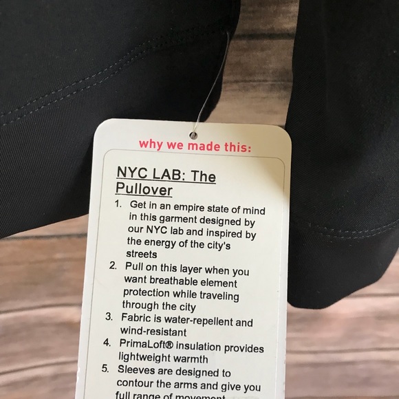NWT BLACK LULULEMON MEN NYC LAB THE PULLOVER SMALL - Picture 4 of 8